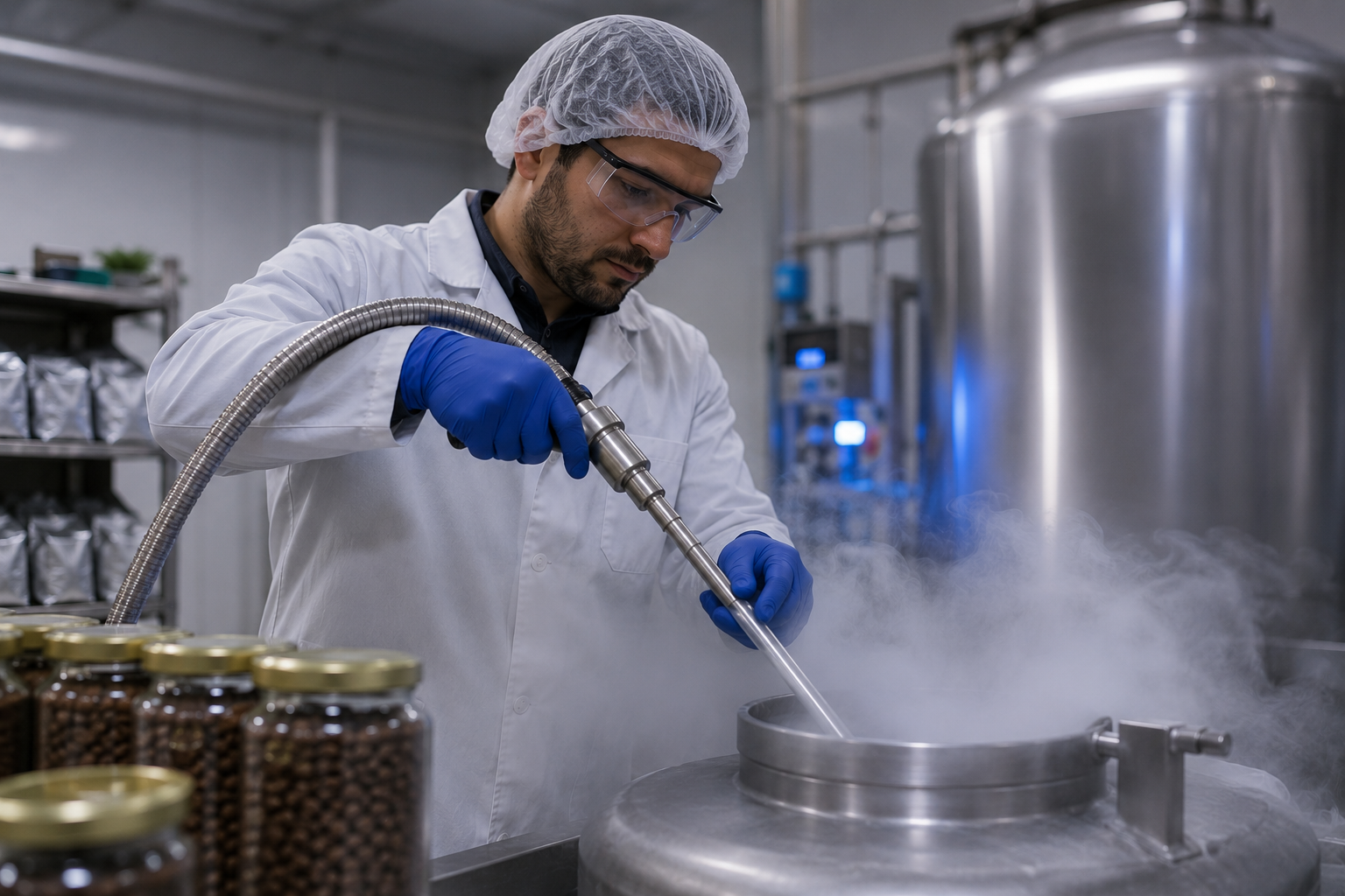 Laboratorio analítico usando nitrógeno gas portador cromatografía Colombia